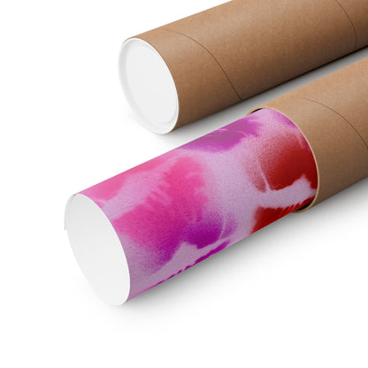 "mwah!" airbrush horizontal print
