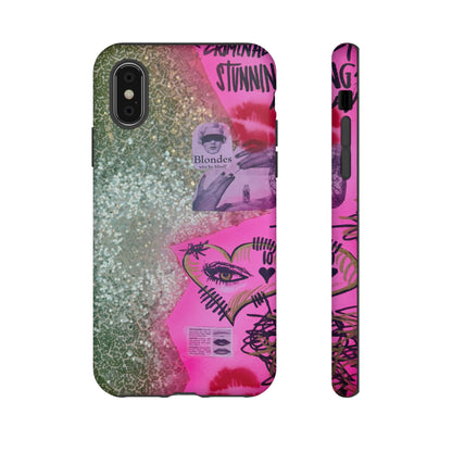 "glitter gloss" airbrush iPhone case