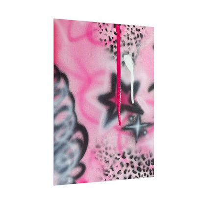 "pink cheetah" airbrush rolled print
