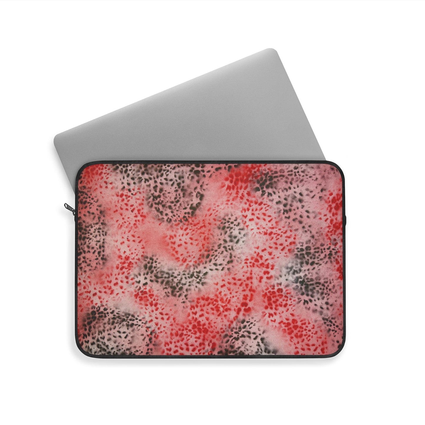 "red cheetah" airbrush laptop sleeve