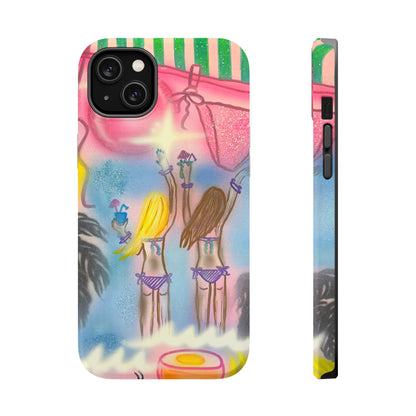 MagSafe "kinis & tinis" airbrush iPhone case