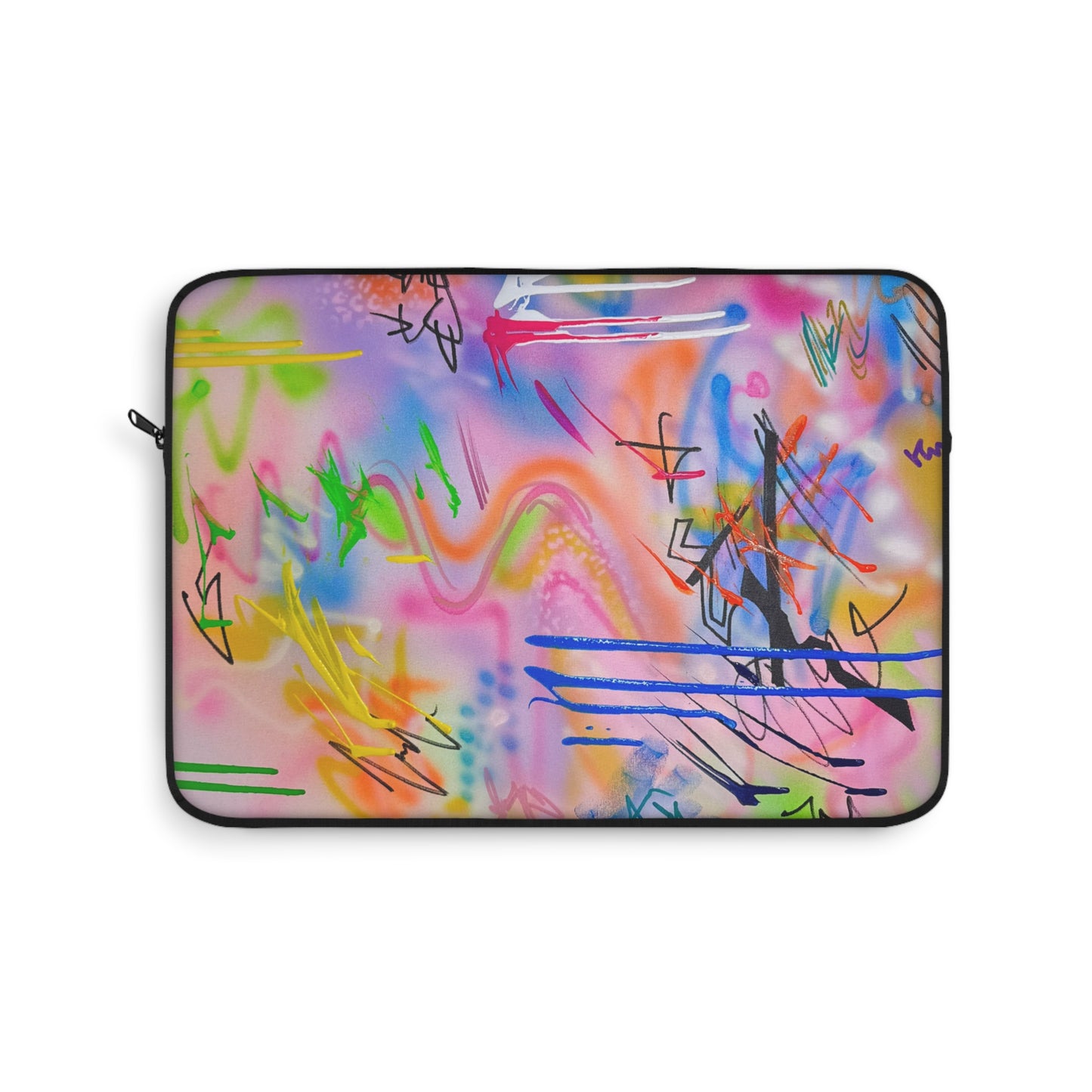 "neon haze" airbrush laptop sleeve