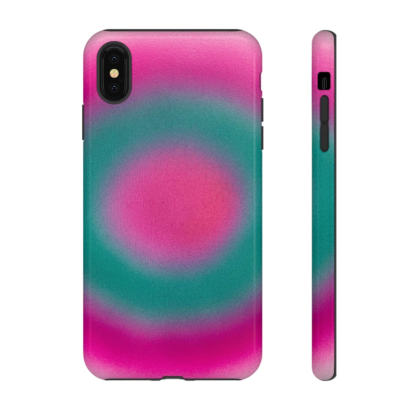 "watermelon swirl aura" airbrush iPhone case