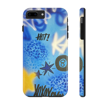 "brilliant blues" airbrush iPhone case