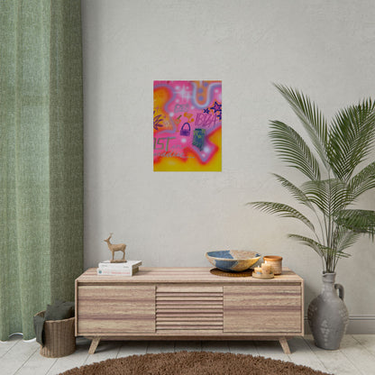 "ibiza" airbrush rolled print