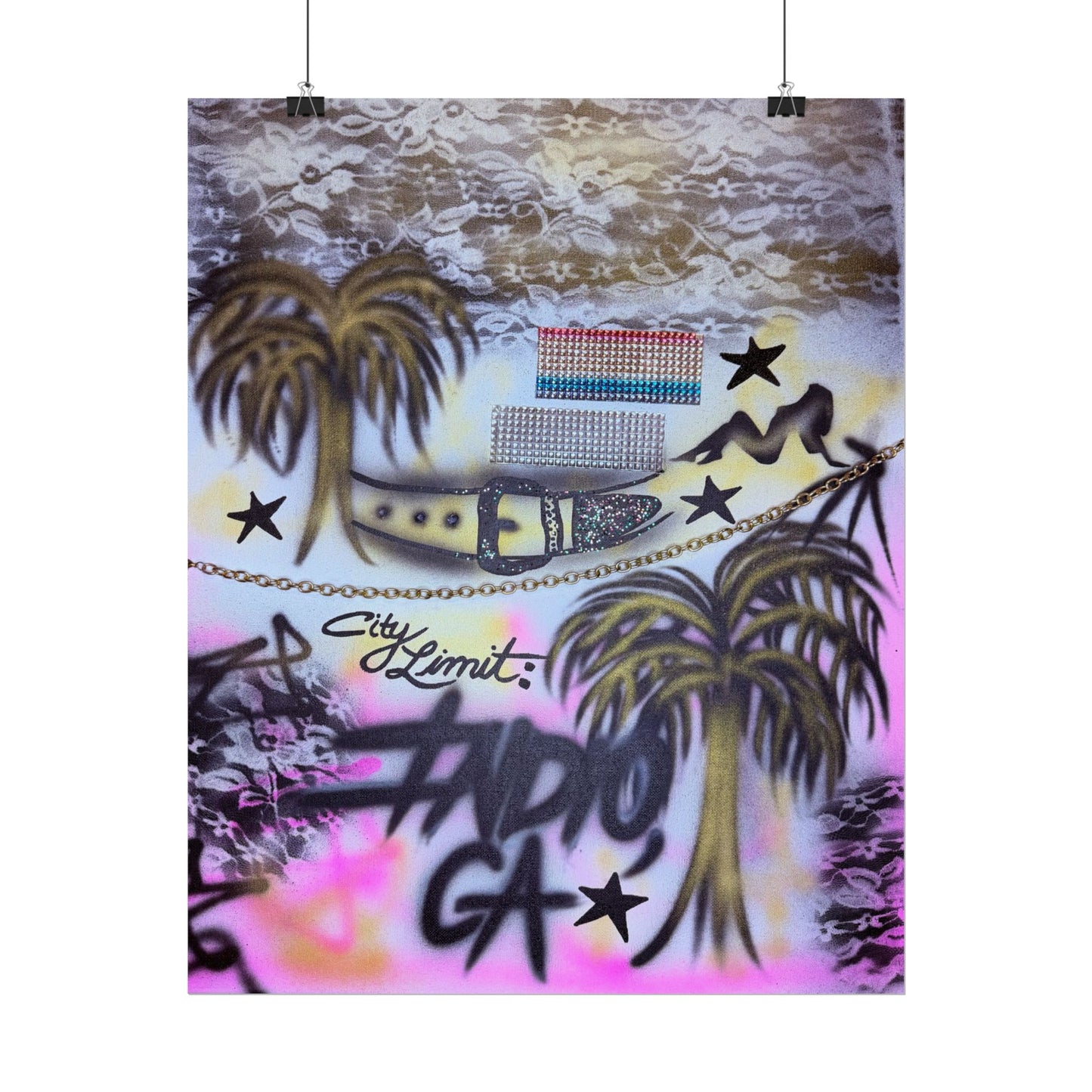 "indio, ca" airbrush rolled print