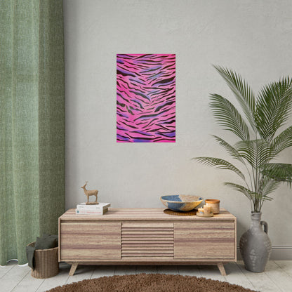 "glitter zebra" airbrush rolled print