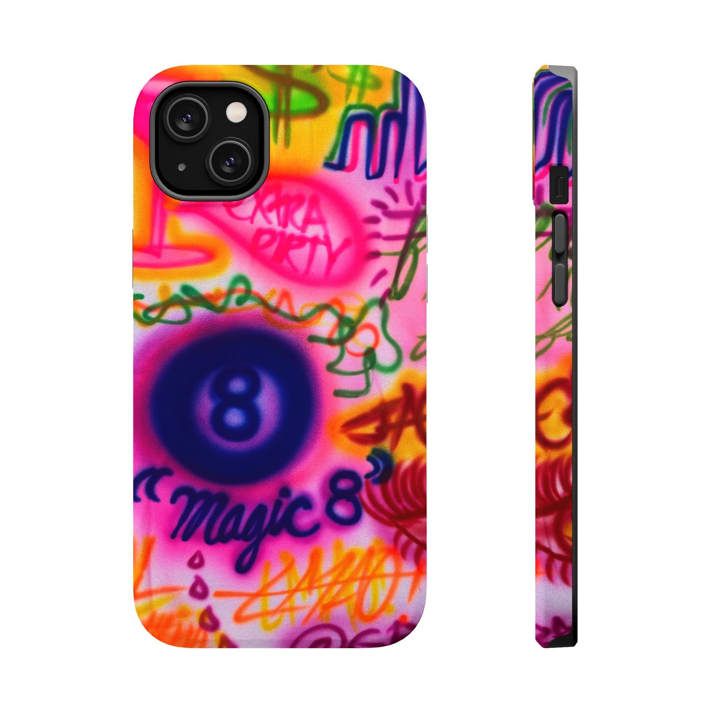 MagSafe "colorful chaos" airbrush iPhone case