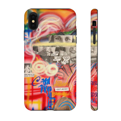 limited edition "get busy" airbrush iPhone case