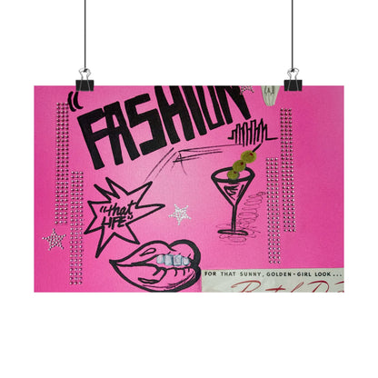 "high fashion" airbrush horizontal print