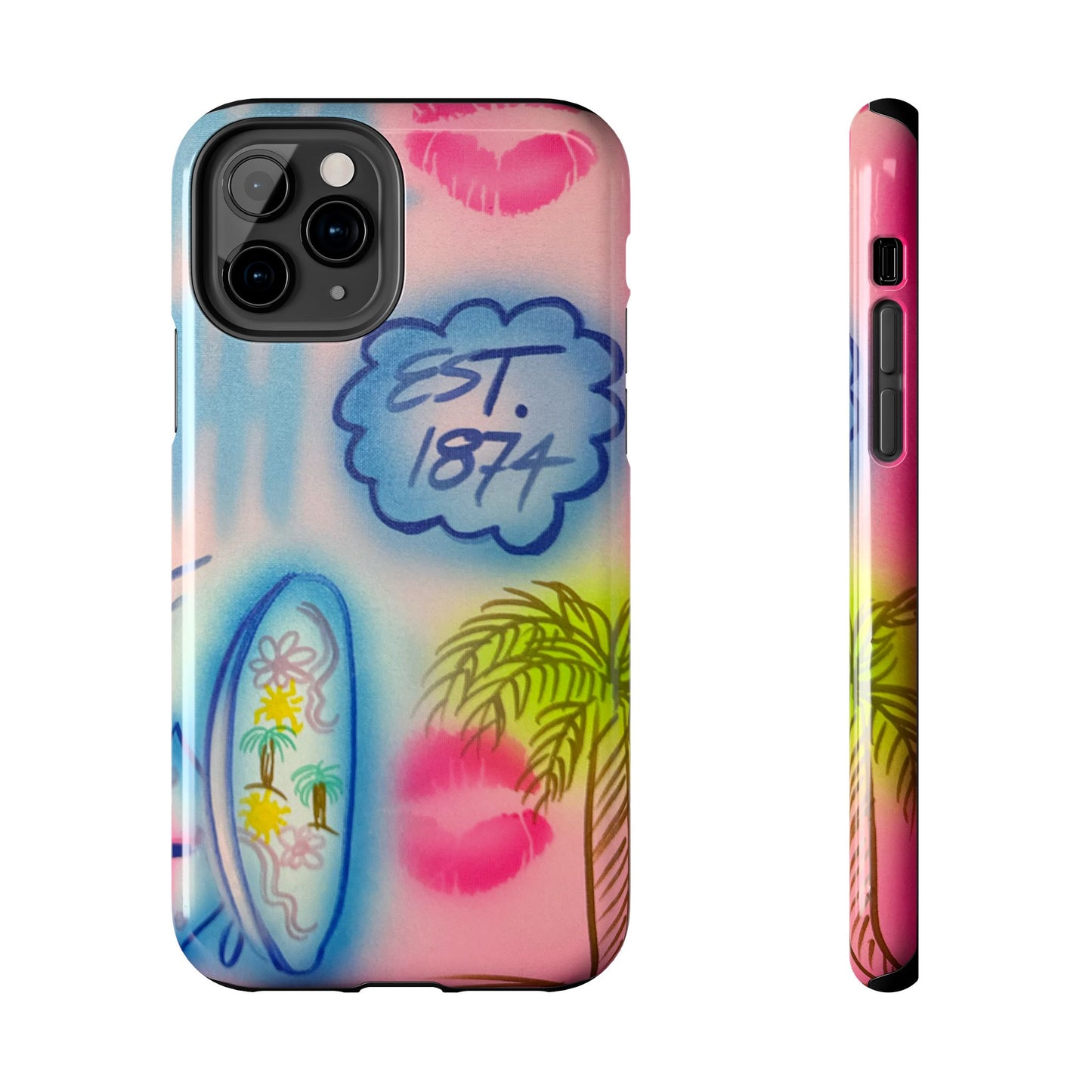 "in the wave" airbrush iPhone case