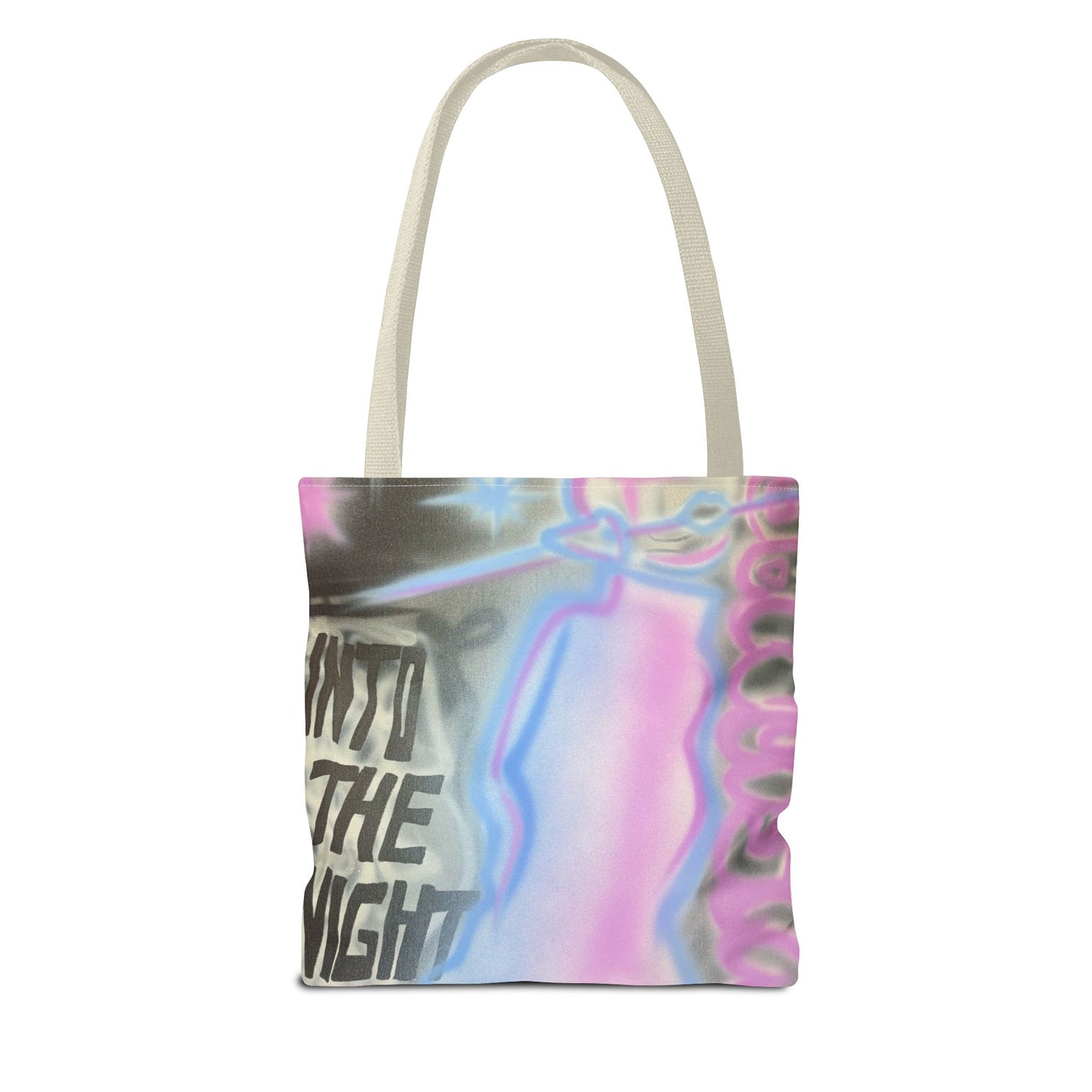 "into the night pt. 2" airbrush tote bag