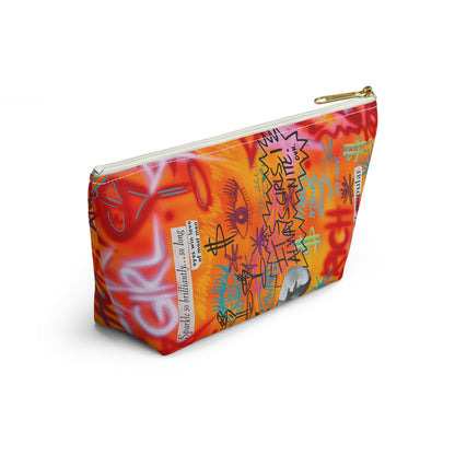 "young, rich, hot" airbrush makeup pouch