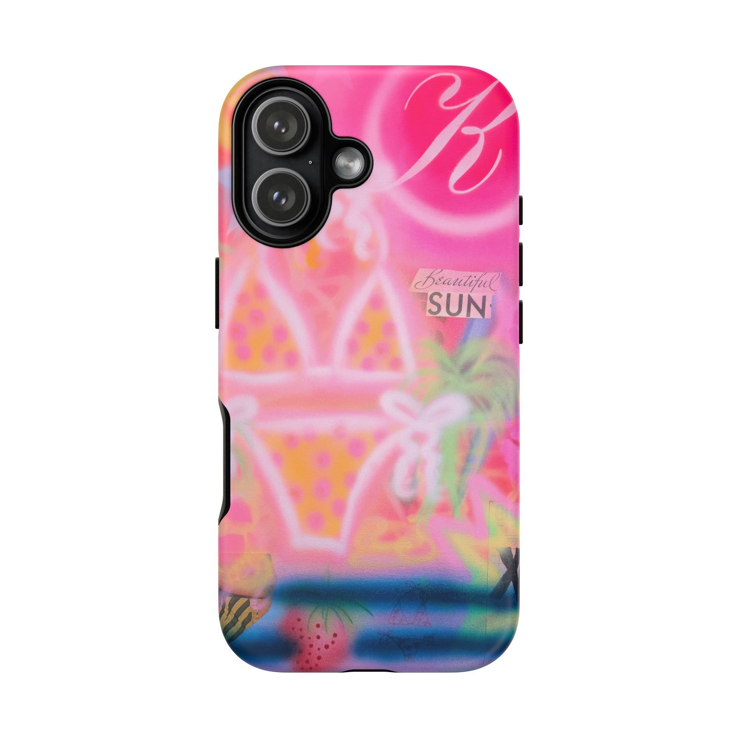 "santa monica strawberry" airbrush iPhone case