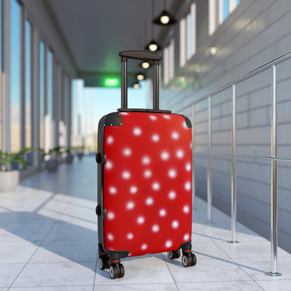 "cherry crush polka dot" airbrush suitcase