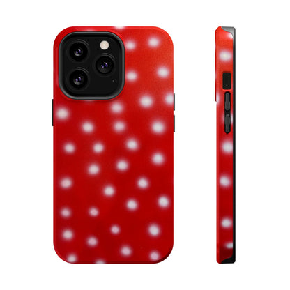 MagSafe "cherry crush polka dot" airbrush iPhone case