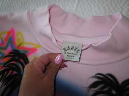 1 OF 1 "sunkissed" airbrush pink kaete mockneck