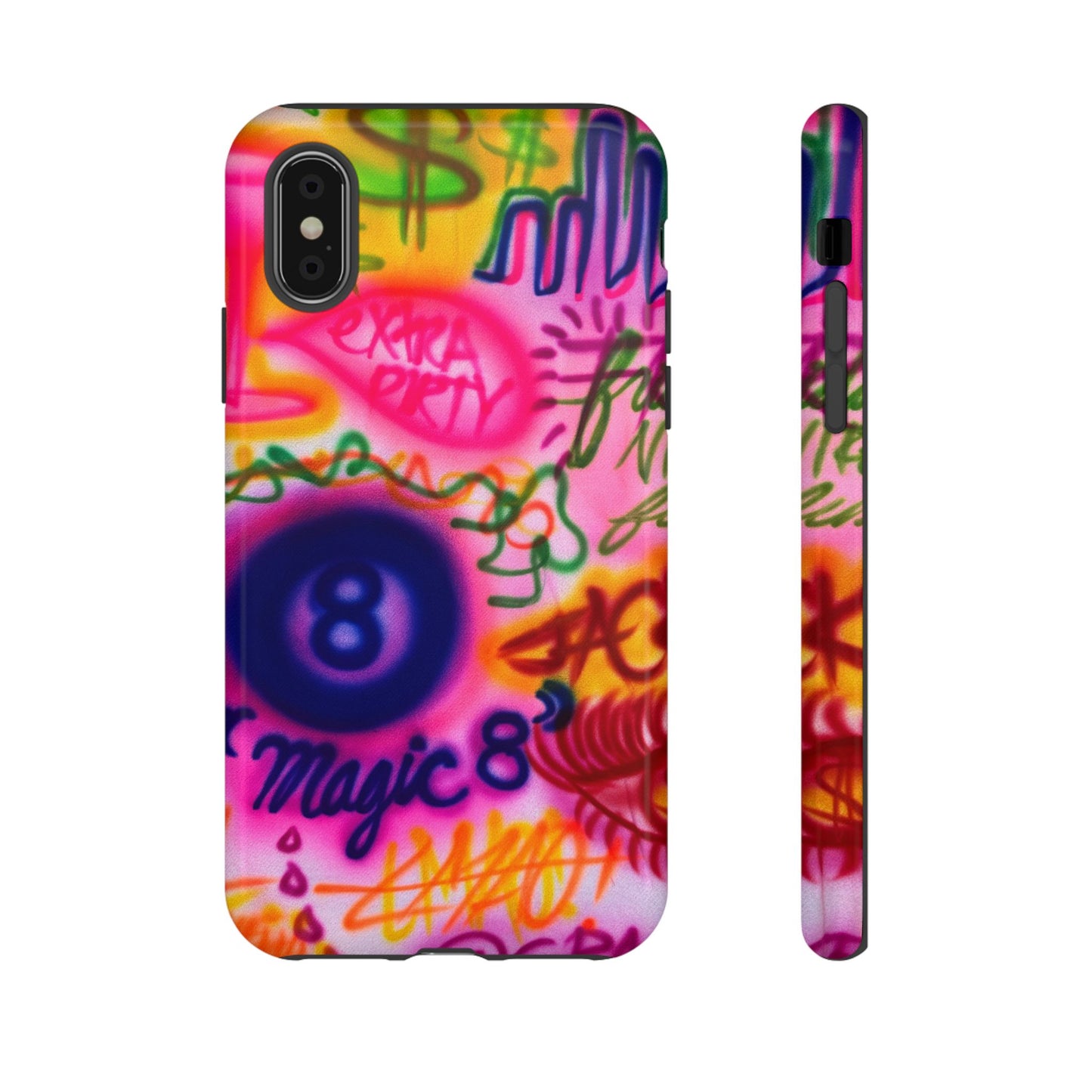 "colorful chaos" airbrush iPhone case