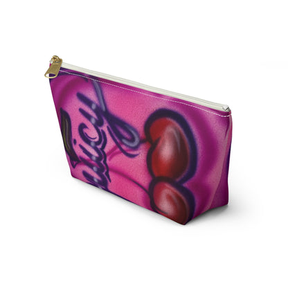 "juicy" airbrush makeup pouch
