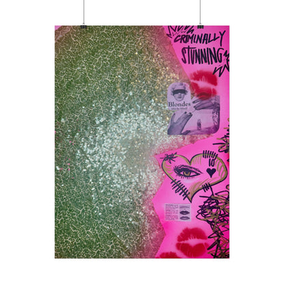 "glitter gloss" airbrush rolled print