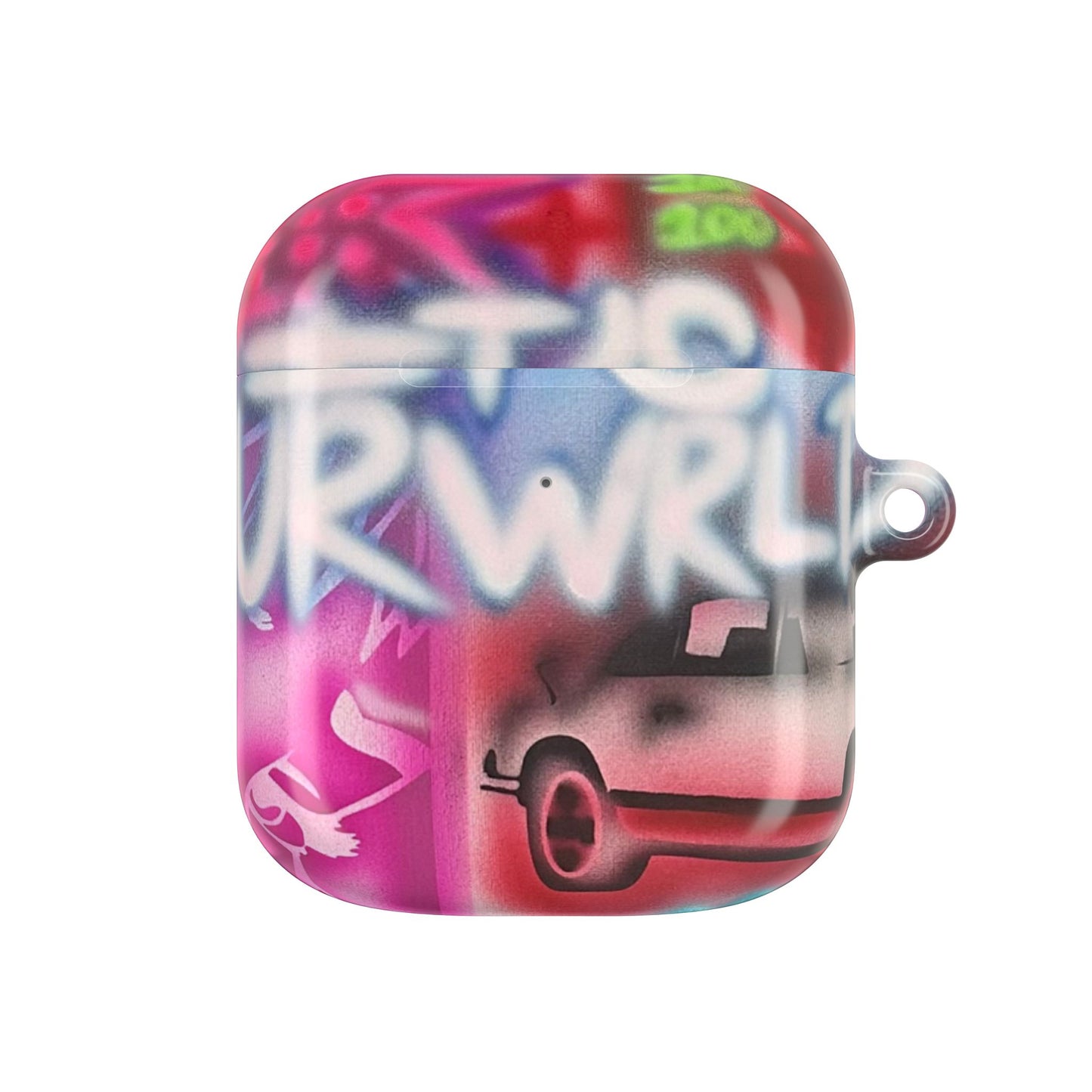"it's ur WRLD" airbrush airpod cases