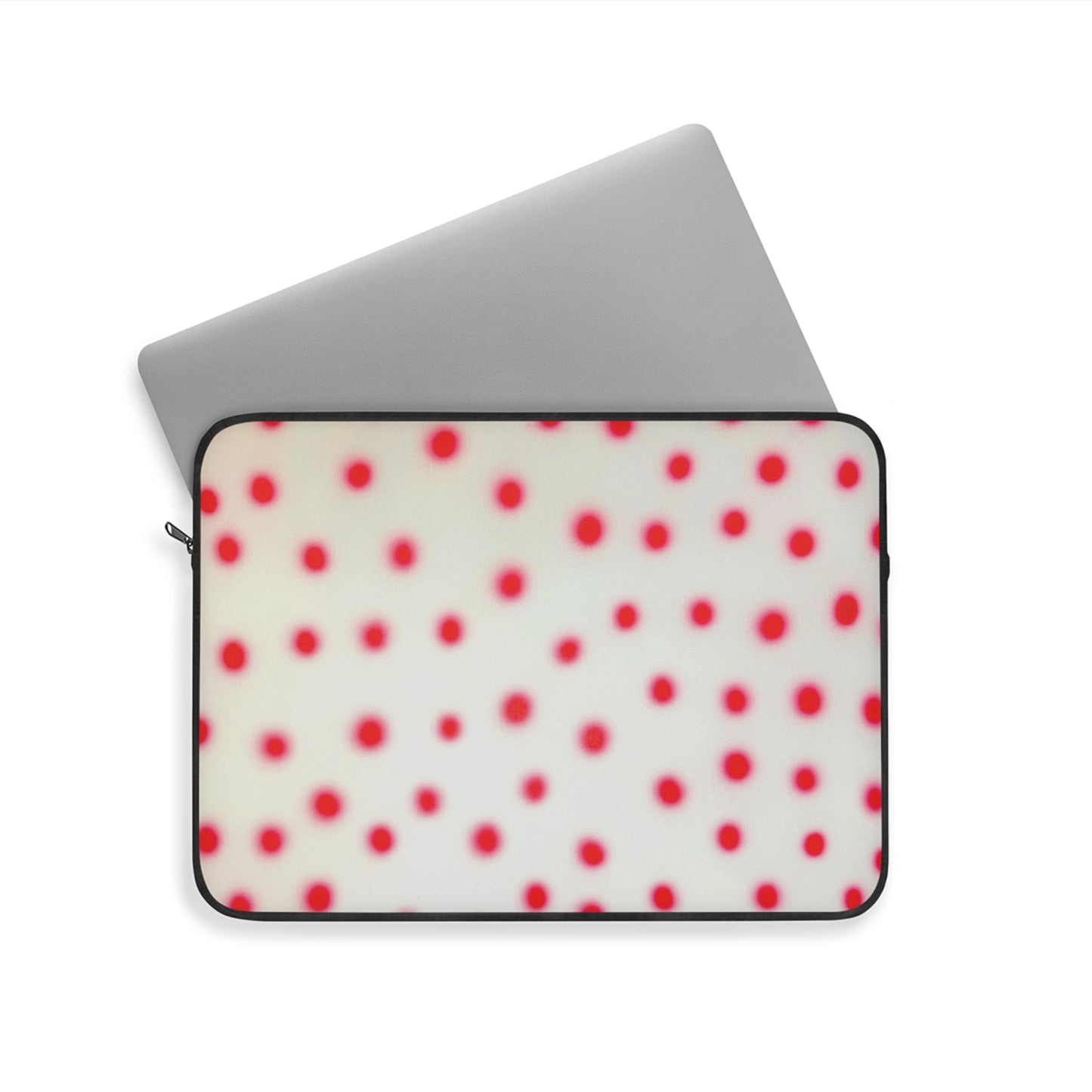 "vanilla cherry polka dot" airbrush laptop sleeve
