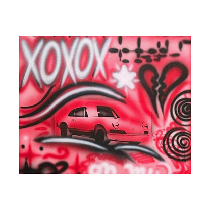 "lucky you! pt. 3" airbrush horizontal print