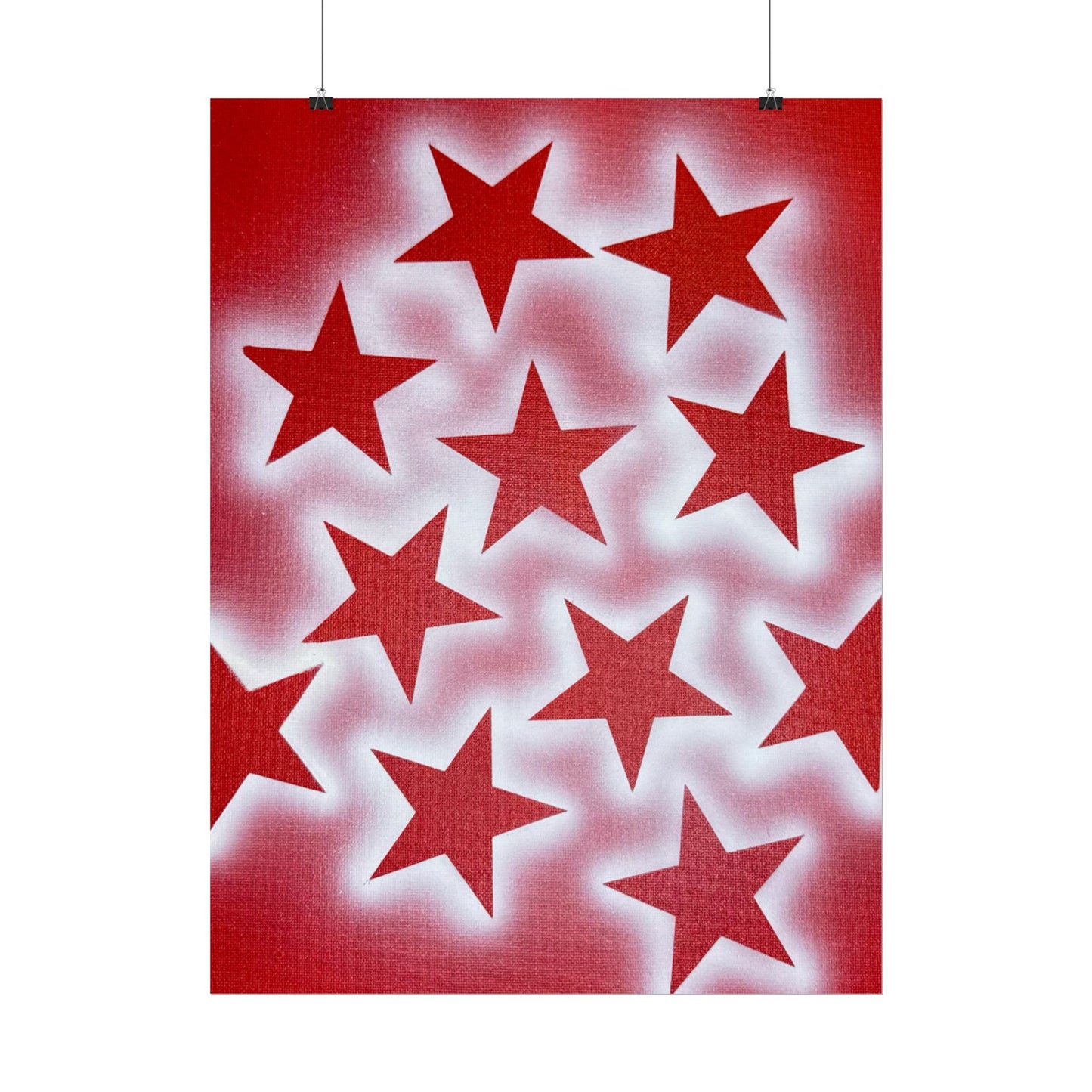 "spicy stardust" airbrush rolled print