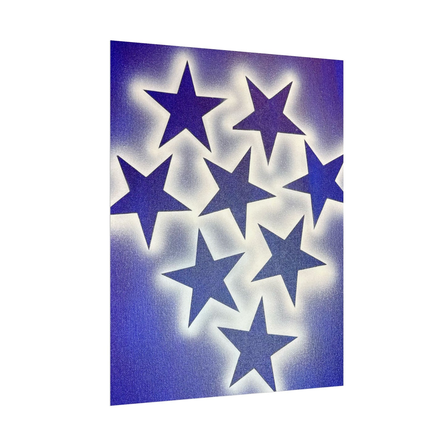 "frosted galaxy" airbrush rolled print