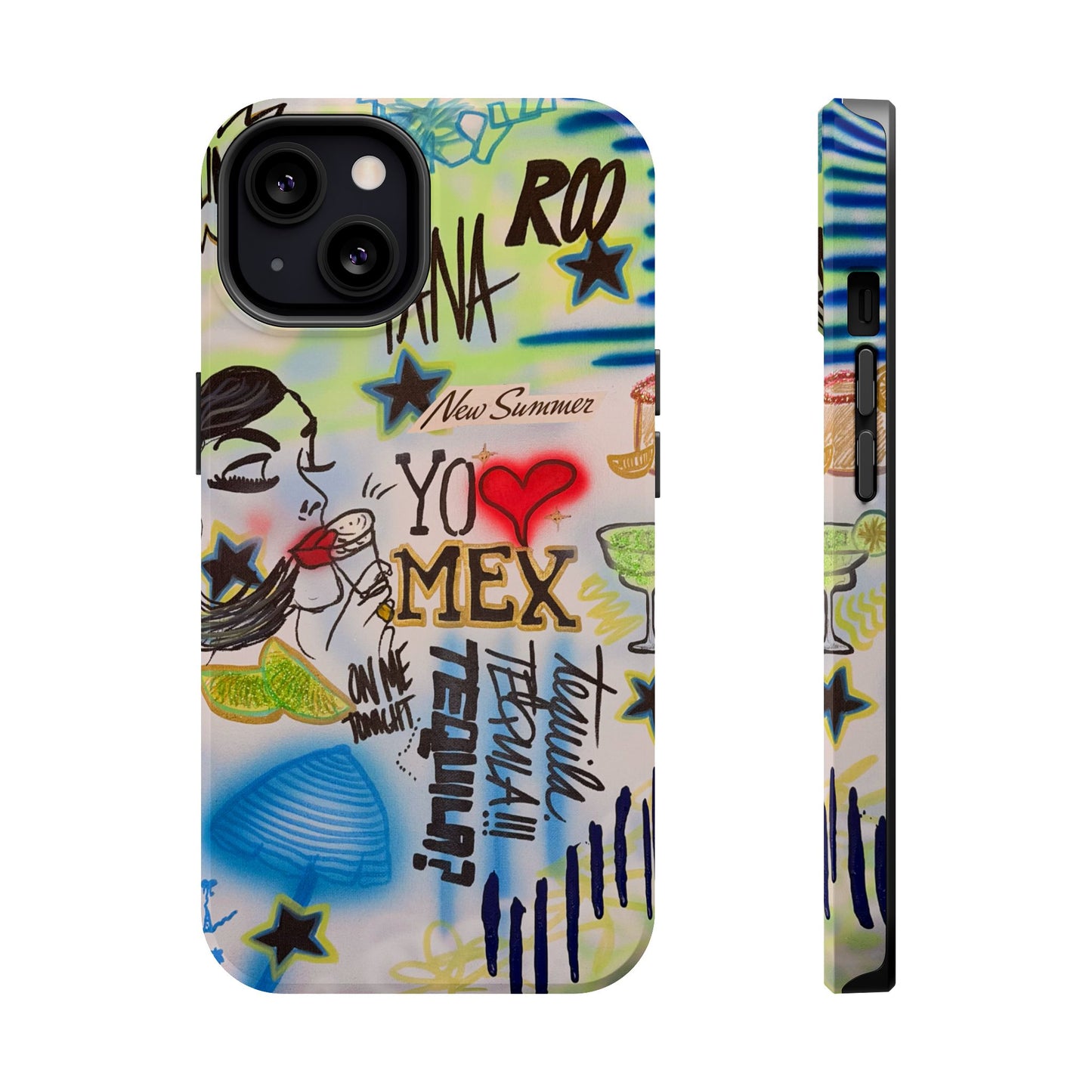 MagSafe "salted lime" airbrush iPhone case