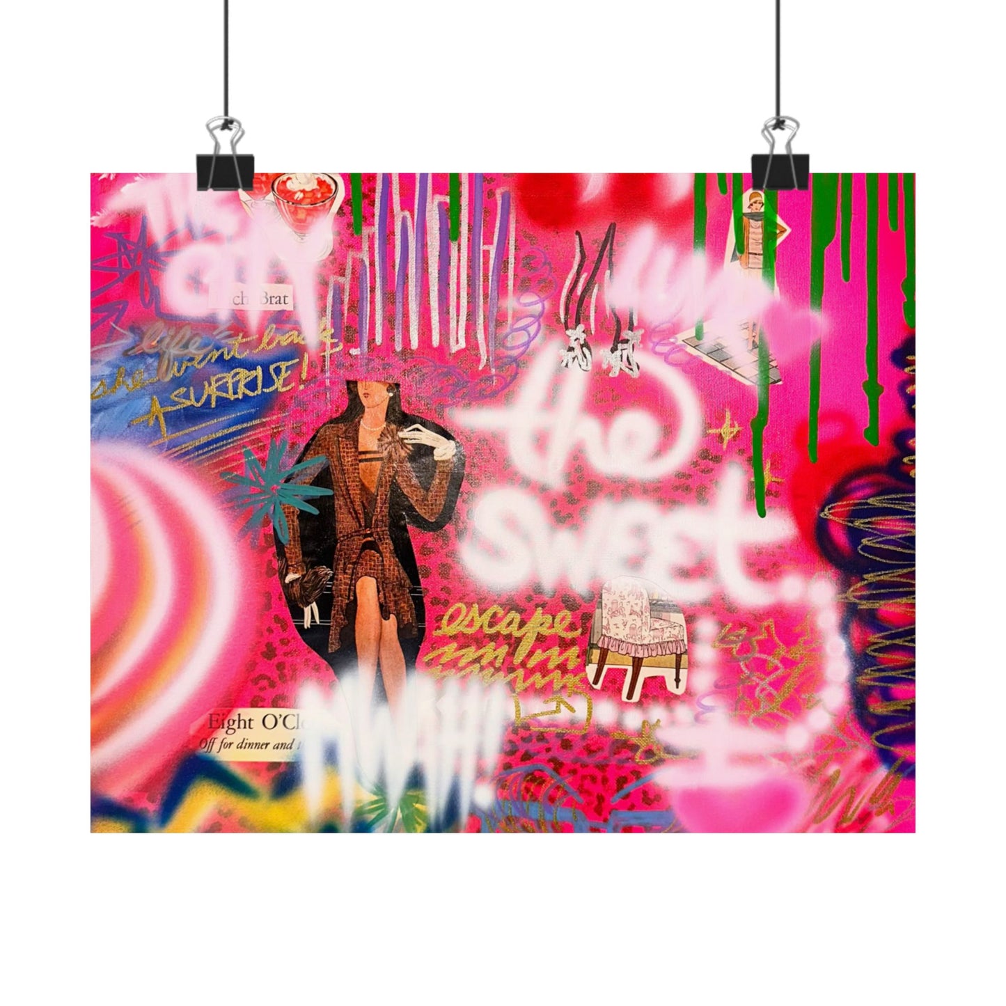 "sweet escape" airbrush horizontal print