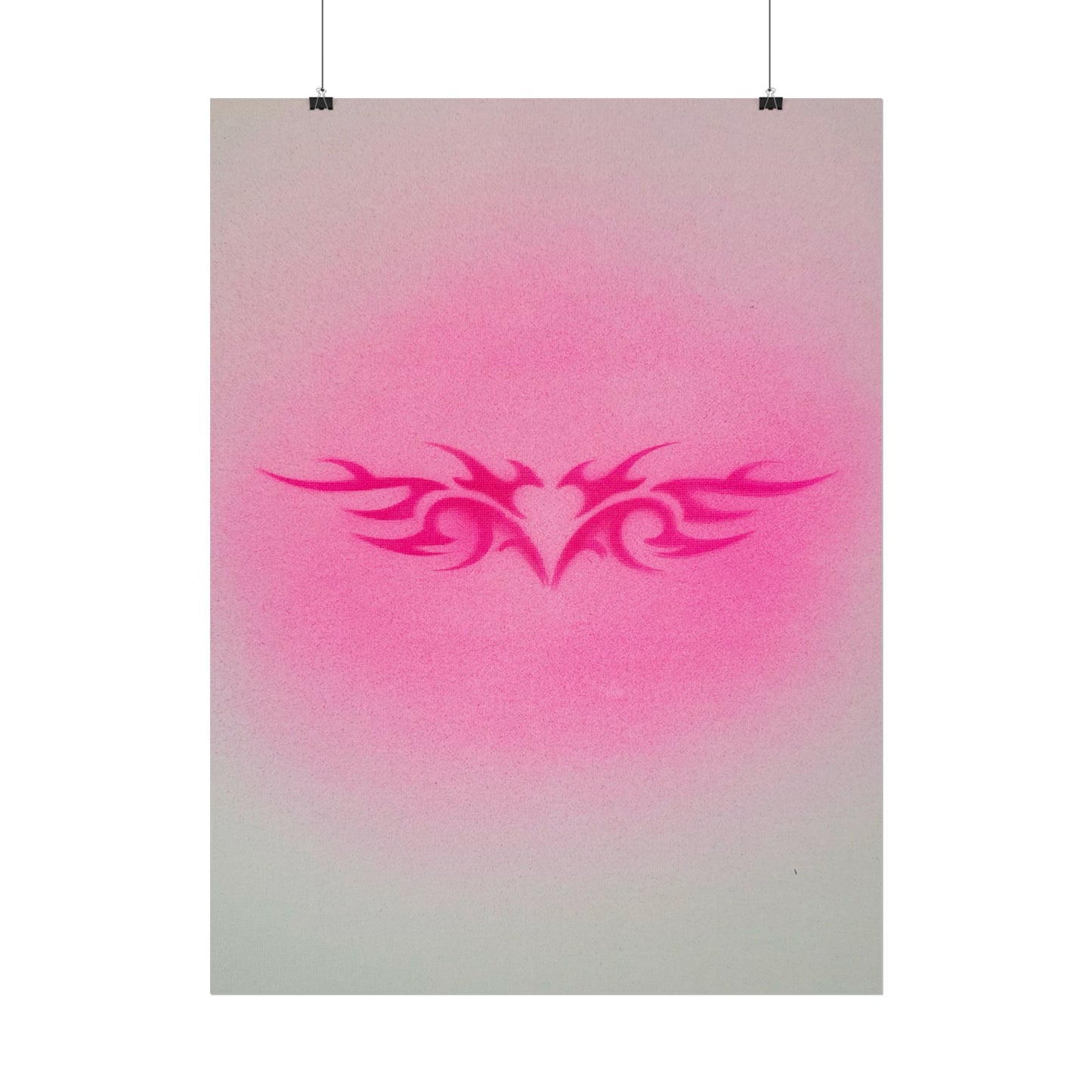 limited edition "trampstamp" airbrush rolled print
