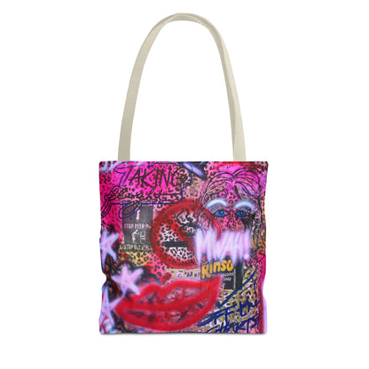 "taking flight" airbrush tote bag