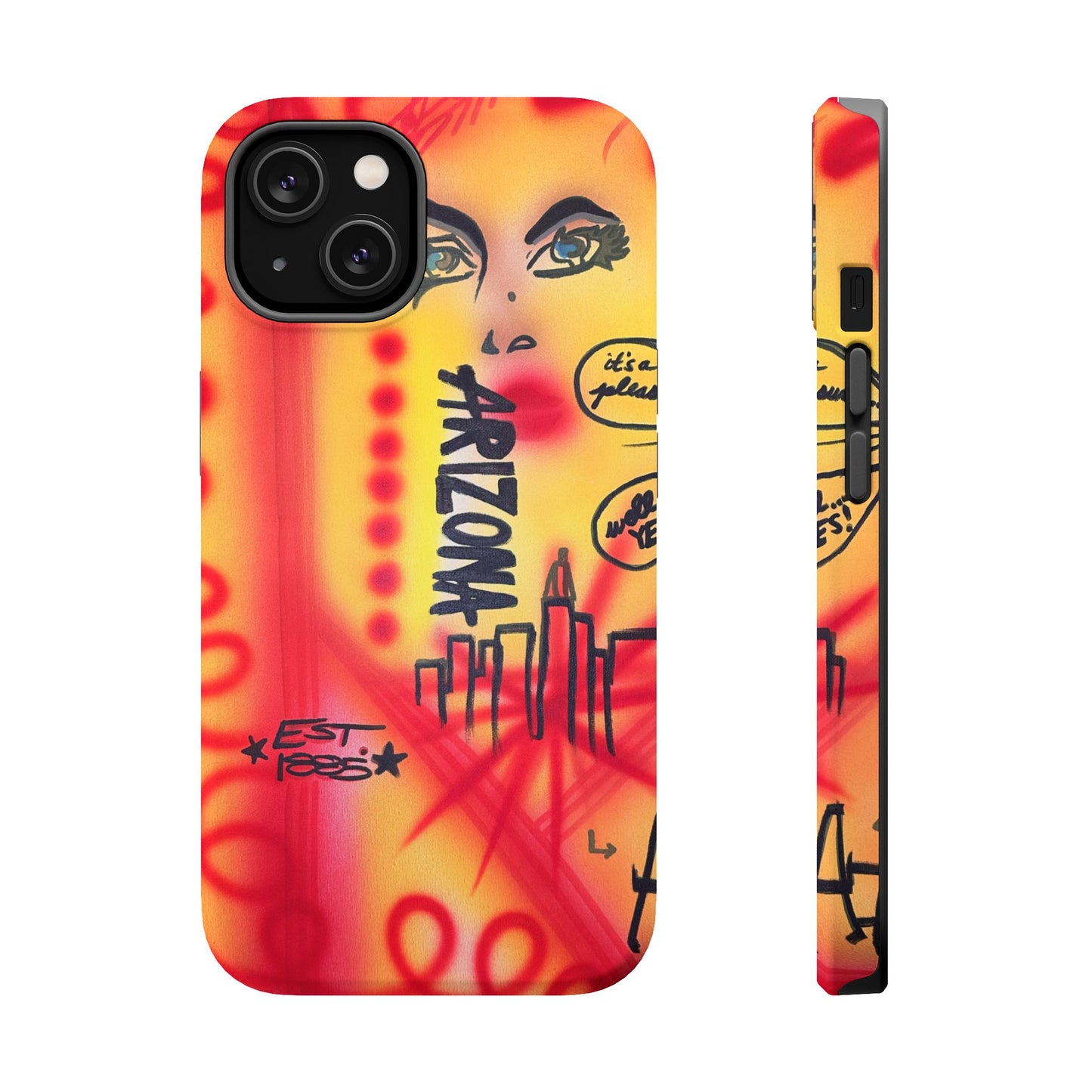 MagSafe "tempe, az" airbrush iPhone case