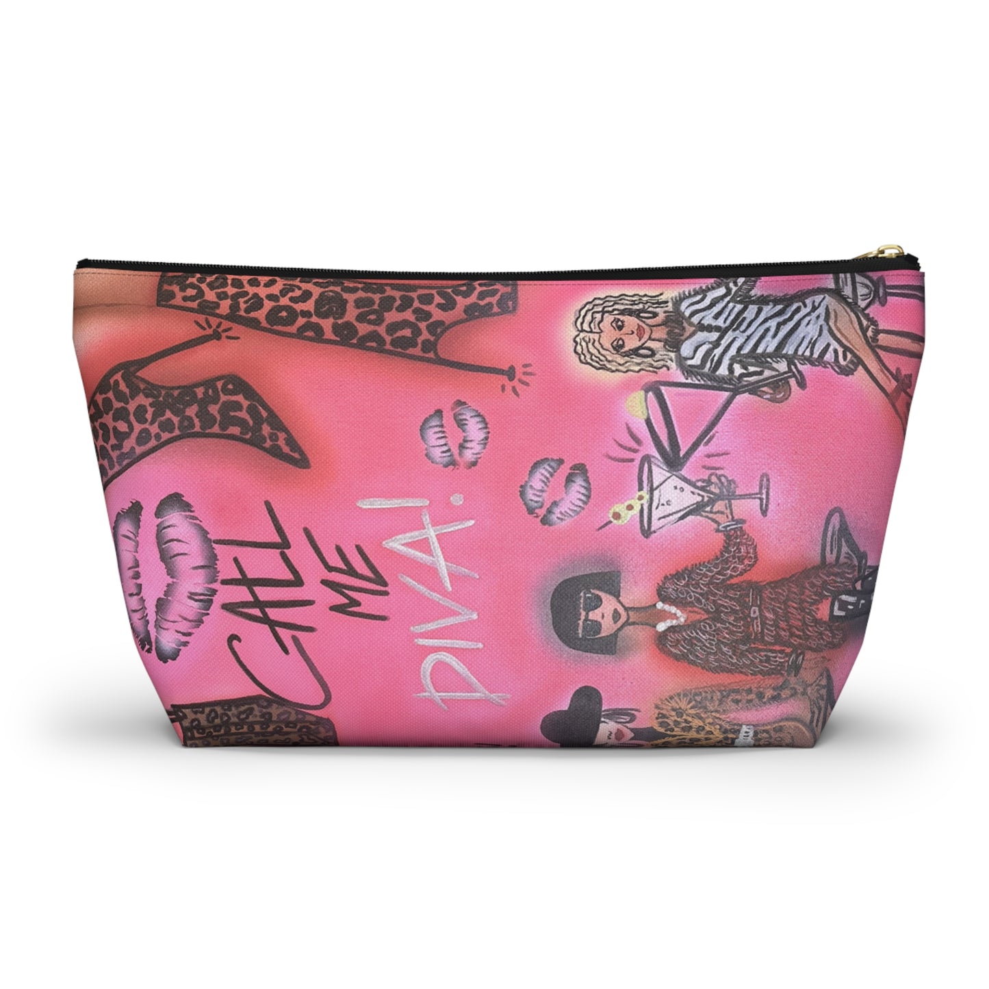 "party diva" airbrush makeup pouch