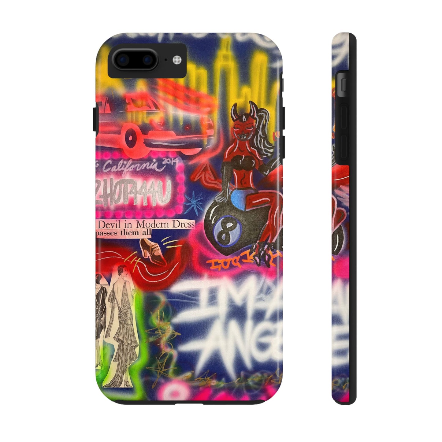 "im an angel" airbrush iPhone case