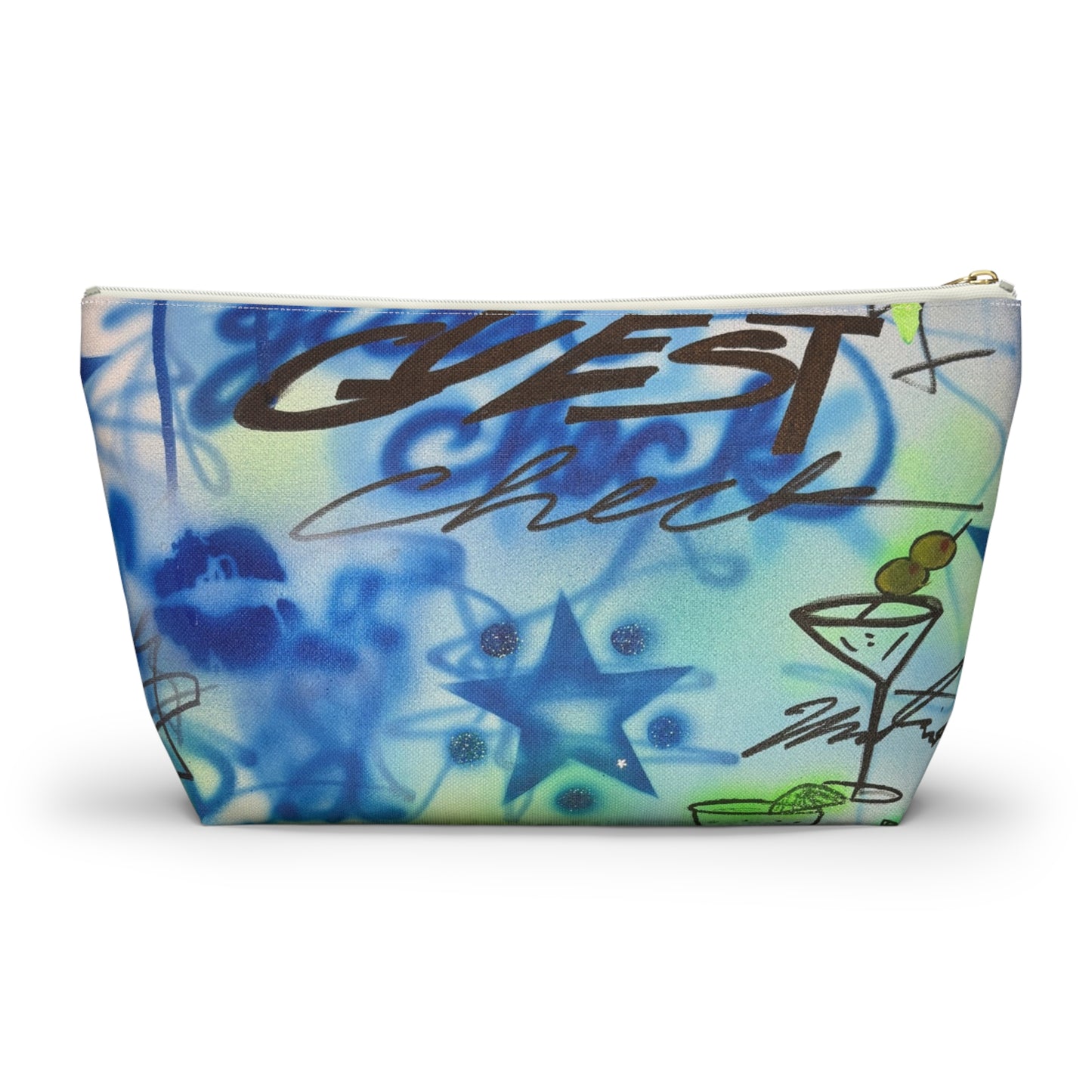 "guest check" airbrush makeup pouch