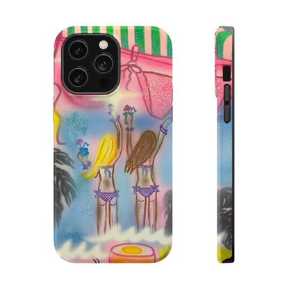 MagSafe "kinis & tinis" airbrush iPhone case