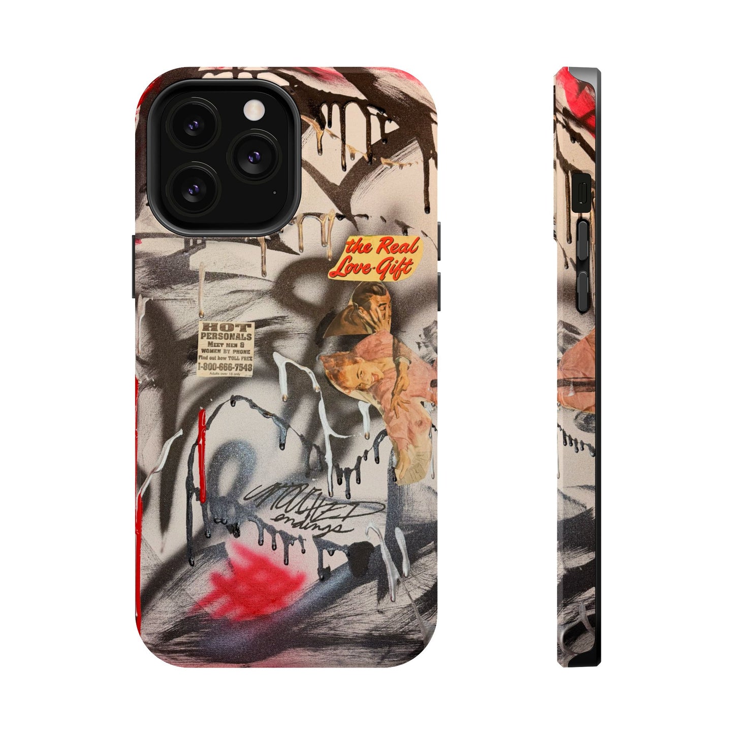 MagSafe "real love" airbrush iPhone case