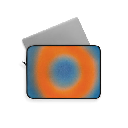 "citrus sky aura" airbrush laptop sleeve