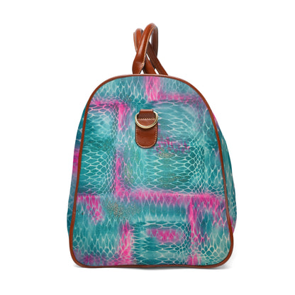 "snakeskin" airbrush waterproof travel bag
