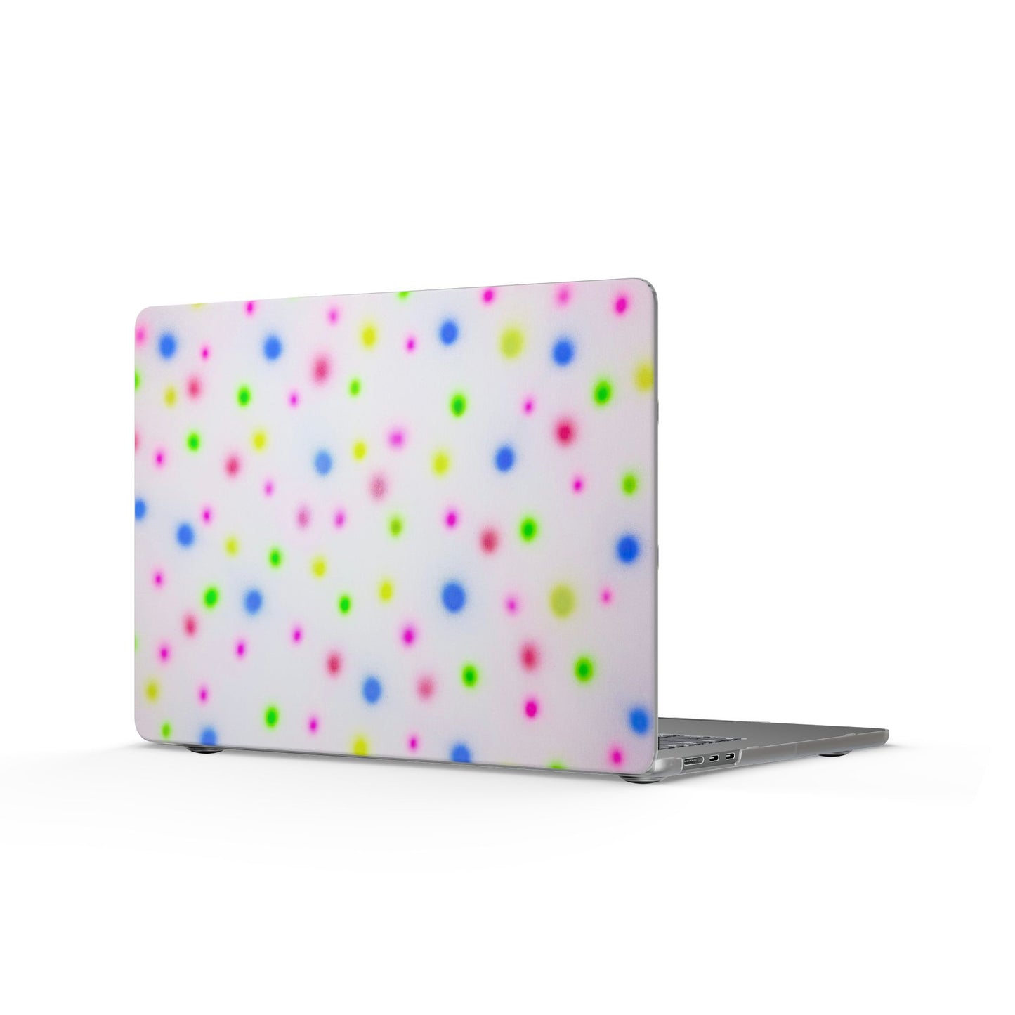 "birthday cake polka dot" airbrush matte macbook case