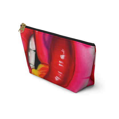 "flaming lips pt. 2" airbrush makeup pouch