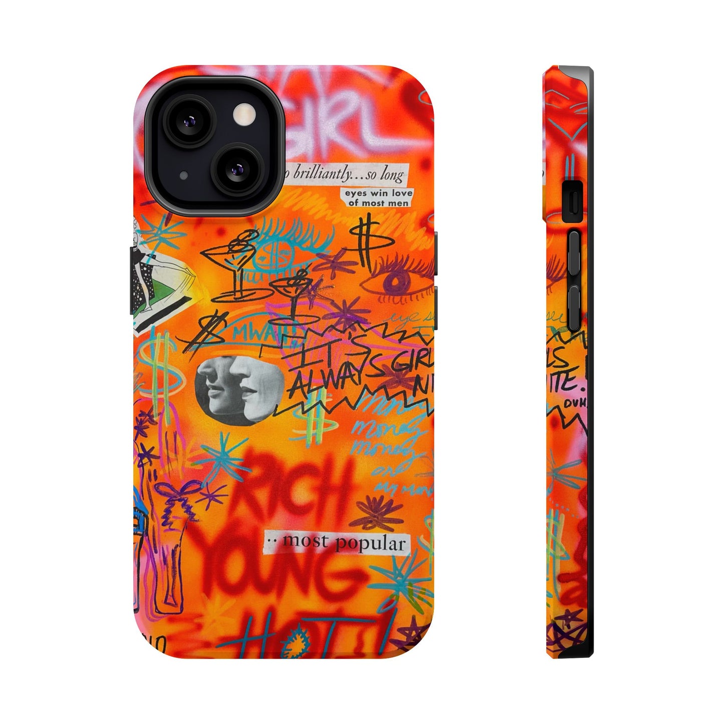 MagSafe "rich, young, hot" airbrush iPhone case