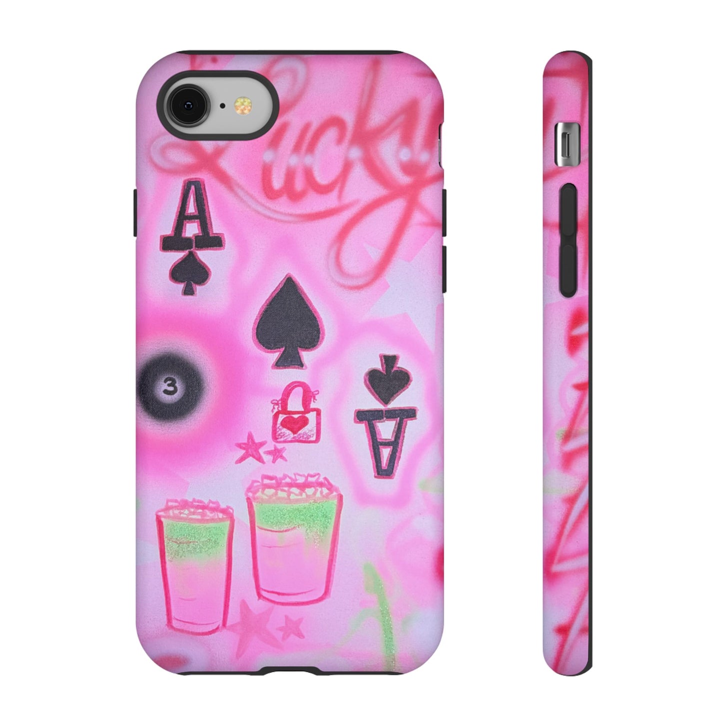 "lucky ace" airbrush iPhone case