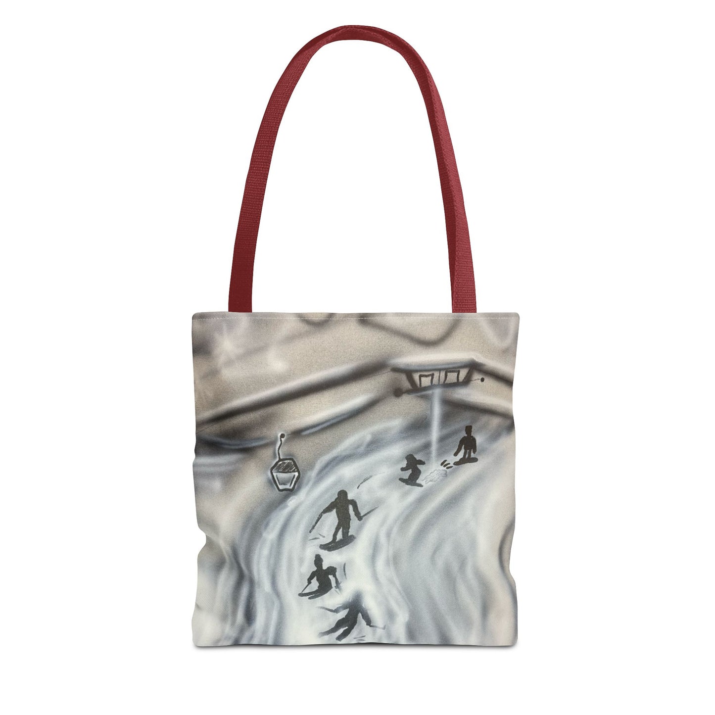 "arctic avalnache" airbrush tote bag