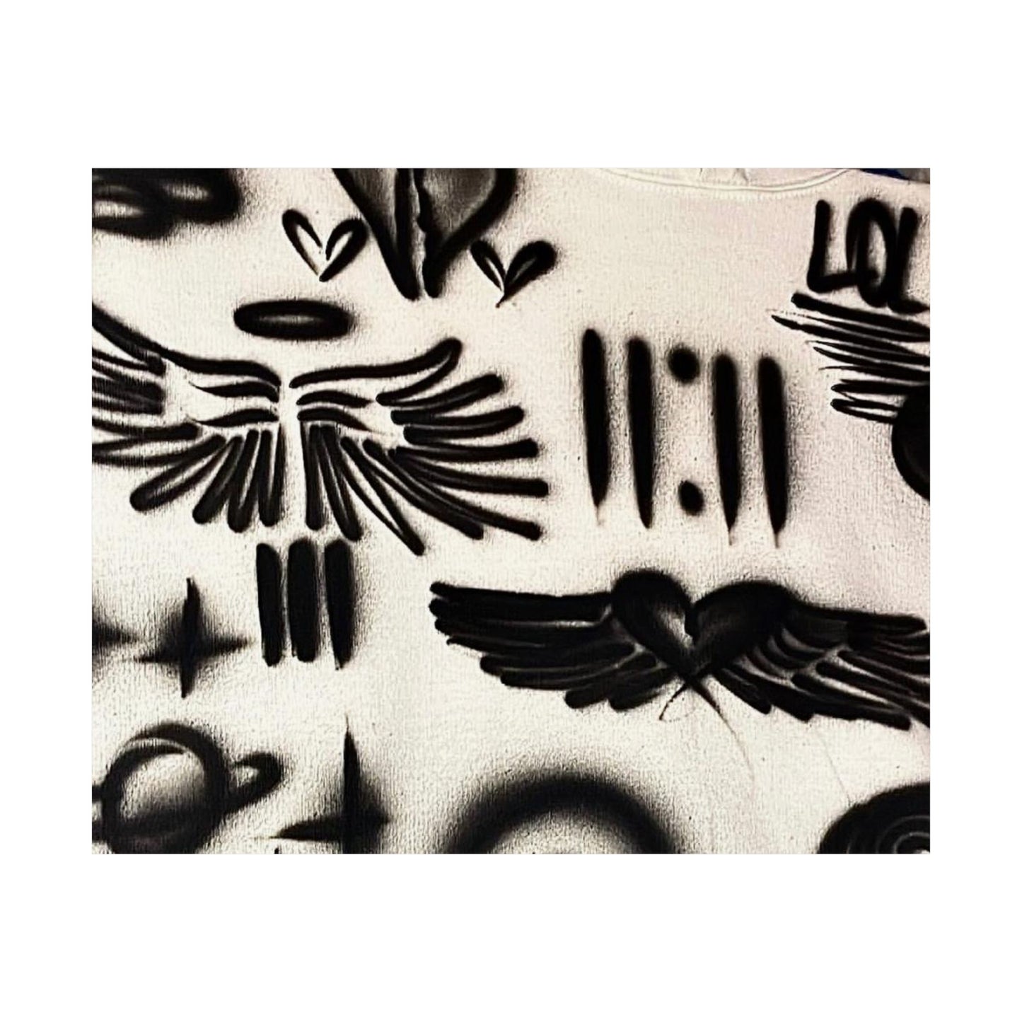 "angel energy" airbrush horizontal print