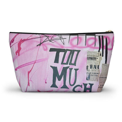 “too much motion" airbrush makeup pouch