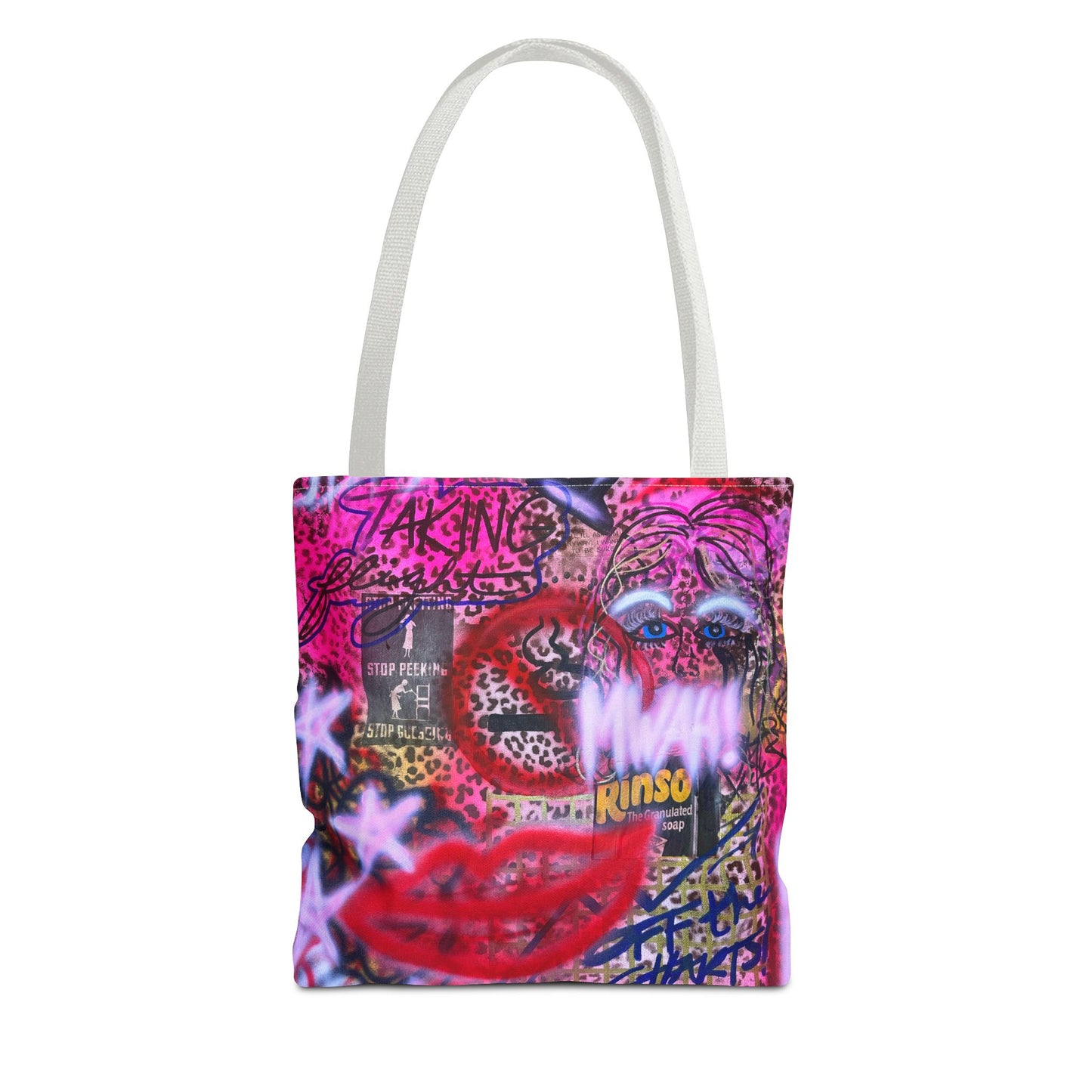 "taking flight" airbrush tote bag