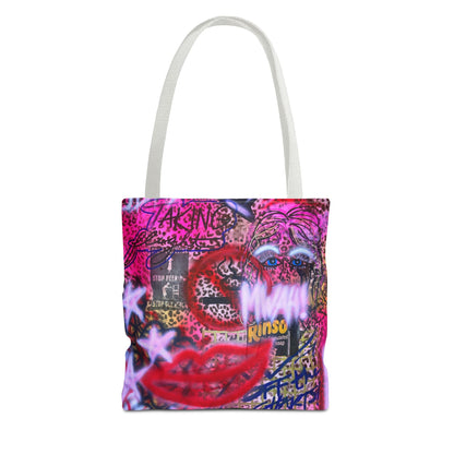 "taking flight" airbrush tote bag